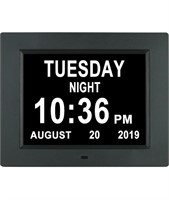Digital Clock Large Display with Date and Day of