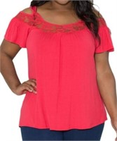 NEW SySea Women's Lace Stitching Top - 5X