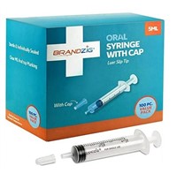 5ml Syringe With Cap (100 Pack) | Oral Dispenser