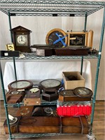 Assorted Clocks: Mantle, Wall, Regulator, Case