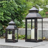 NEEDOMO 2Pack Lanterns Decorative Outdoor for Porc
