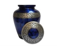 Memorial Urn for Loved Ones, Blue Design