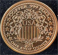 .999 Copper Eagle 1 oz. Coin