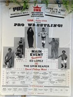 1987 SWA Pro Wrestling main event poster