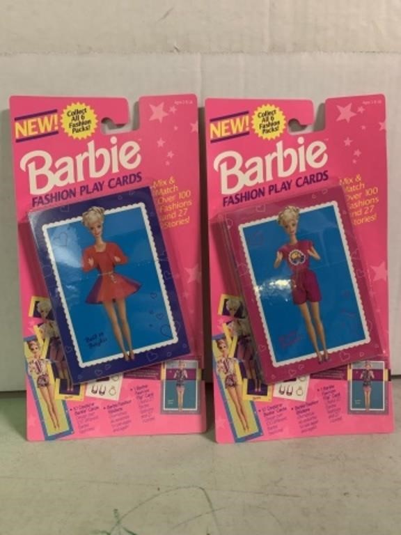 1993 Barbie Fashion Play Cards 2 pack
