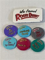 1987 Who Framed Roger Rabbit pin back button