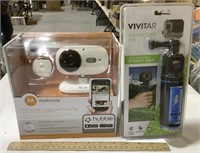 Motorola WiFi home camera w/ Vivitar rechargeable