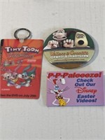 Promotional buttons and keychain for animated