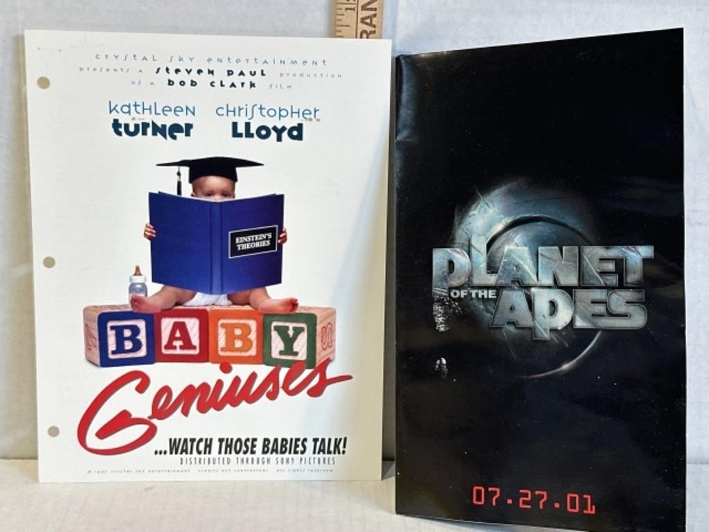 Promotional folders for Baby Geniuses and Planet