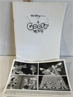 The goofy Movie press book with one photography