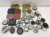 Antique/Vintage Small Clocks and Parts For