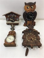 Antique/Vintage Wood Clocks For Restoration or