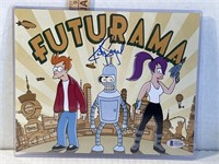 Katy Segal signed Futurama 8x10 COA- Beckett