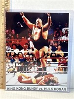 WWF King Kong Bundt signed 8x10 photo from Bundt