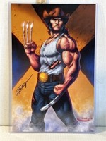 Sajad Shah signed Wolverine art print 11x17 COA