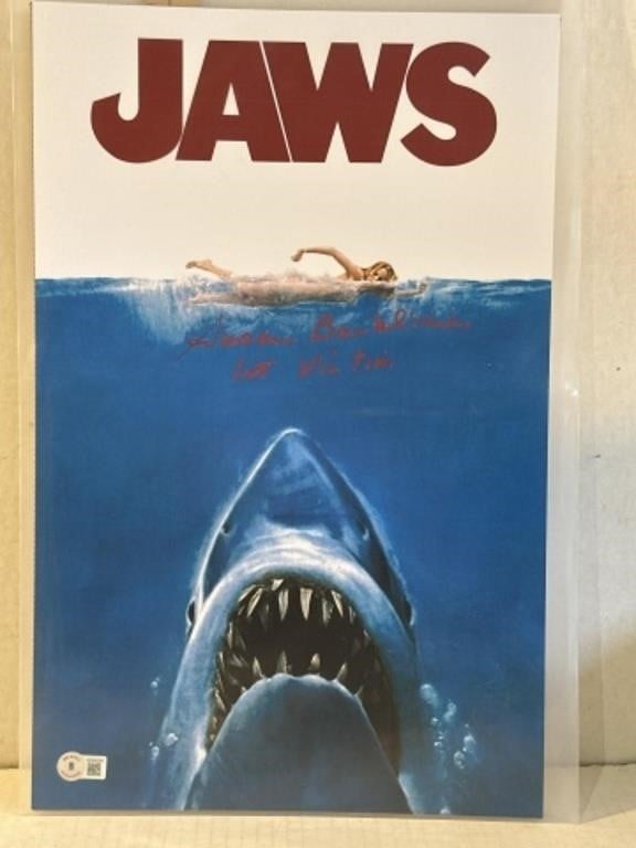 Susan Backlinie 1st victim signed Jaws 11x17 COA