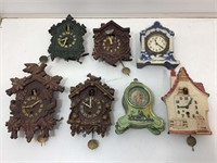 Antique/Vintage Small Clocks For Restoration or