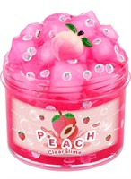 New Pink Peach Clear Slime Jelly Cubes, Cute