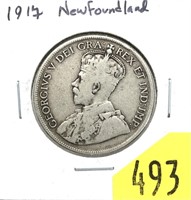 1917 Newfoundland half dollar