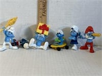 Smurf collection of six figures