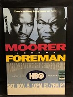 Moorer Vs Foreman Fight Event Poster w/ VIP Event