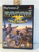 PlayStation 2 SOCOM US Navy SEALs game case and