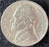 1953-D Jefferson Nickel
