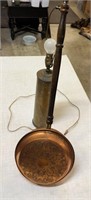 M14 105MM SHELL BRASS CASING "TRENCH ART" LAMP &