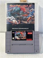 Street Fighter II Super Nintendo game, case and