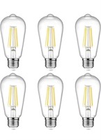 New Ascher Vintage LED Edison Bulbs 6W,