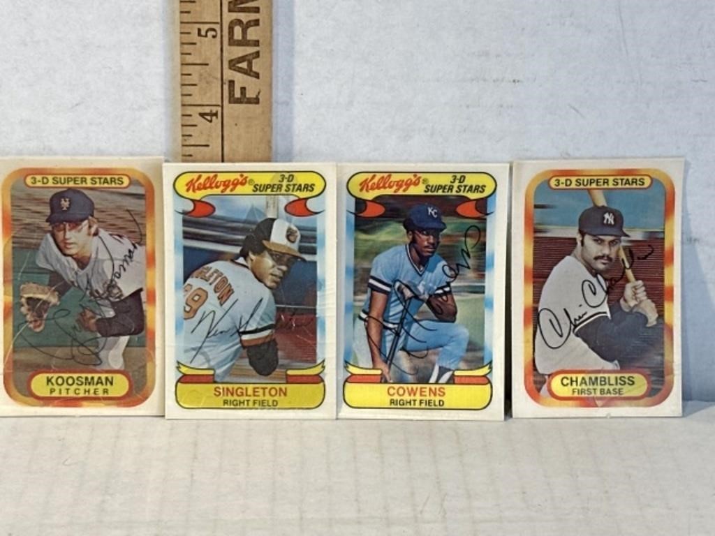 Kelloggs 3-D superstars set of four with damage