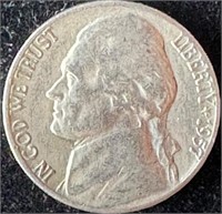 1957-D Jefferson Nickel