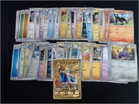 Pokemon Cards Lot With Gold Foil