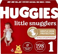 198 Count Huggies Size 1 Diapers