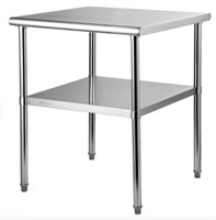 VEVOR Stainless Steel Prep Table, 30 x 30 x 36