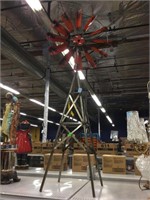 Metal craft windmill. Approx 50x24. Spins.