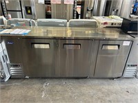 Atosa 3 Door Stainless Refrigerated Prep Table