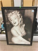 Marilyn Monroe print framed to 27x39