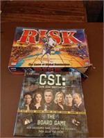 Risk & CSI Board Games