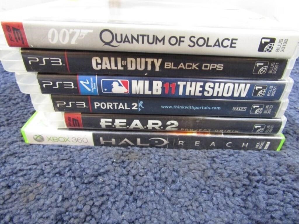 5-- PS3  & 1 XBOX 360 GAMES