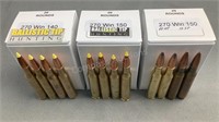 (60) Rnds Reloaded Assorted 270 WIN Ammo