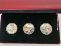 2013 3 x $20.00 Silver Coins RCM