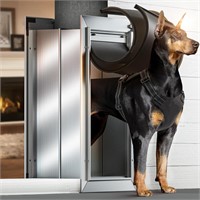 Large Doggy Door  Aluminum  100Lb  Silvery