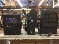 3 Altman UV-705 heat lamps.