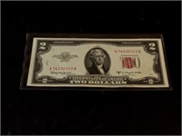 1953-C red seal $2 note