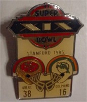 1986 McDonalds Super Bowl XIX football pin