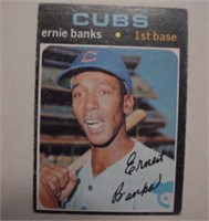 1971 Topps Ernie Banks Chicago Cubs baseball card