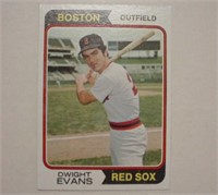 1974 Topps Dwight Evans Boston Red Sox baseball