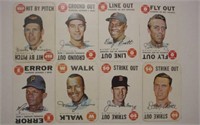 Eight 1968 Topps game cards