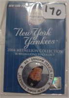 2004 New York Post Yankees medallion Hideki Matsui